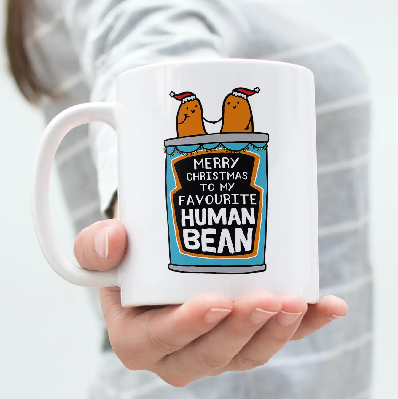 64 HG_ Human Bean Christmas-mug mk