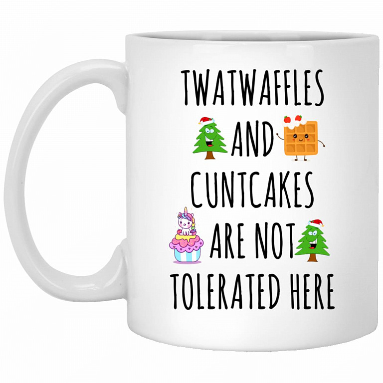 Twatwaffle Cuntcake, White, 11 oz. White Mug