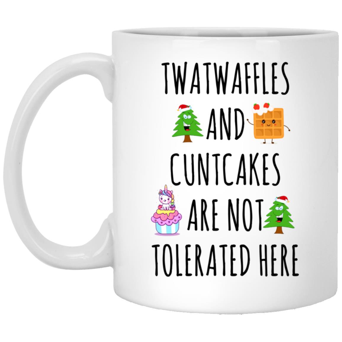 Twatwaffle Cuntcake, White, 11 oz. White Mug Twatwaffle Cuntcake, White, 11 oz. White Mug