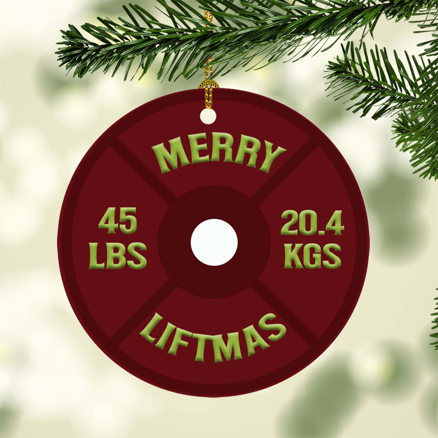 Merry Liftmas Ornament
