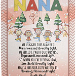 Nana Just Hold It Really Tight, White, Cozy Plush Fleece Blanket - 50x60