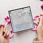 12VT. To My Twin Sister Interlocking Hearts Necklace 5