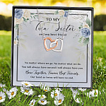 12VT. To My Twin Sister Interlocking Hearts Necklace 7