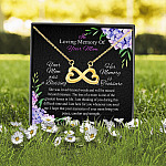 4MH. Loss Of Mom Infinity Heart Necklace (Gold) 2