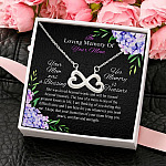 4MH. Loss Of Mom Infinity Heart Necklace (Silver) 4