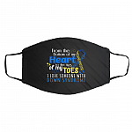 Down Syndrome Awareness Face Mask, White, Cloth Face Cover – Medium/Large