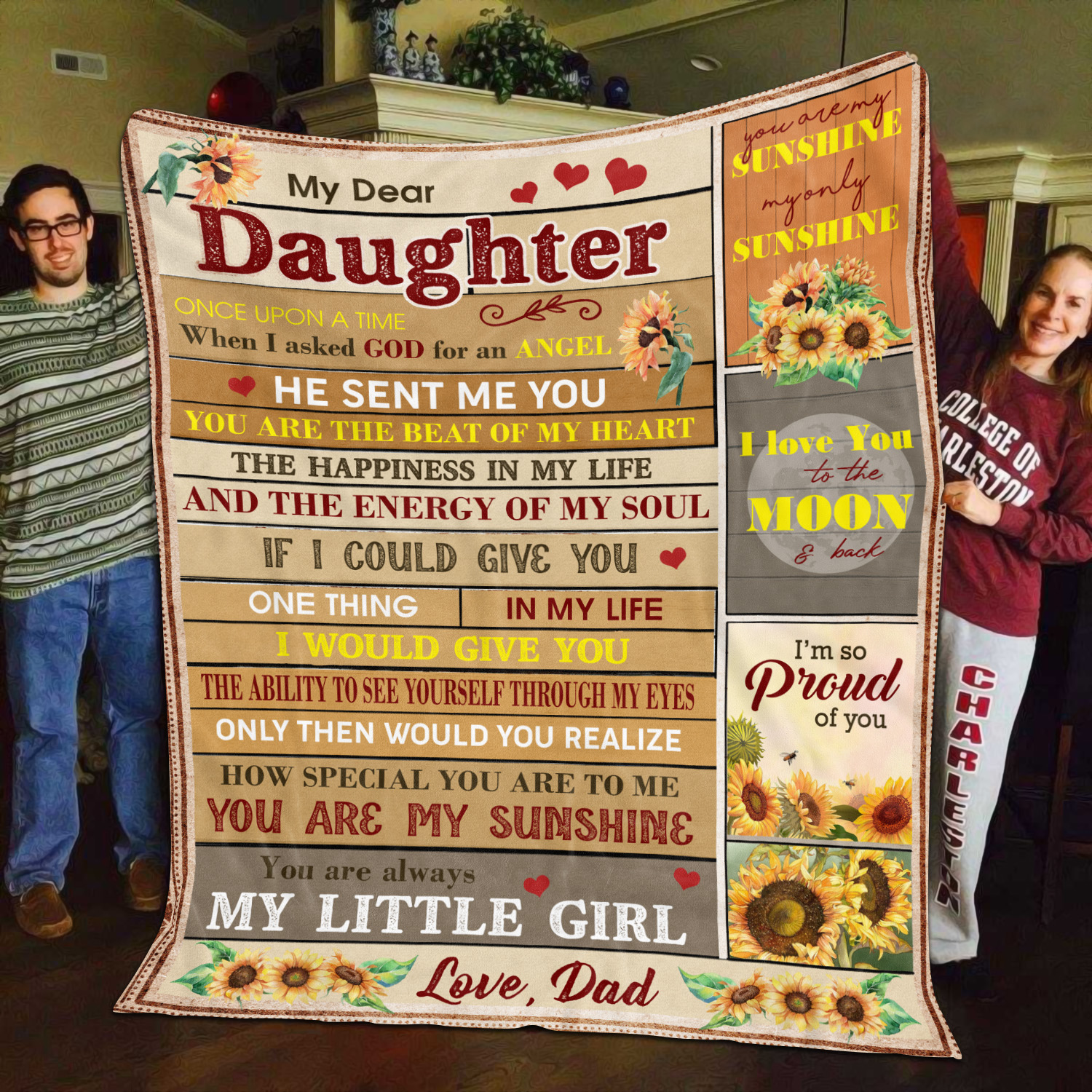 4O_ Dear Daughter (Dad) Blanket Mockup 11