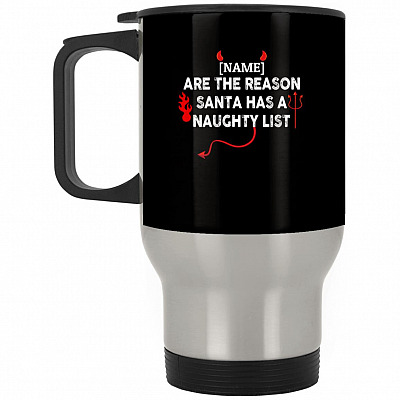 14 oz. Silver Travel Mug