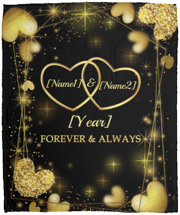Personalized Closest To Your Heart Blanket, White, Cozy Plush Fleece Blanket - 50x60