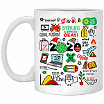 Remembering Events Pandemic, White, 11 oz. White Mug