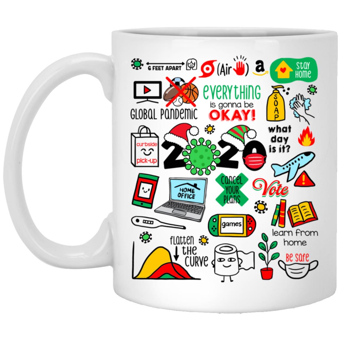 Remembering Events Pandemic, White, 11 oz. White Mug Remembering Events Pandemic, White, 11 oz. White Mug