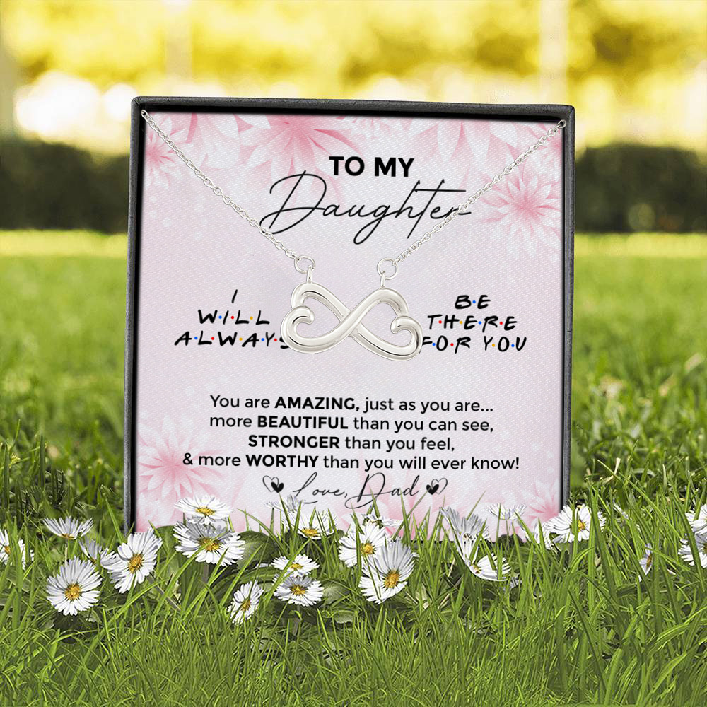 4P. Ill be there scale Infinity Heart Necklace (Silver) 2