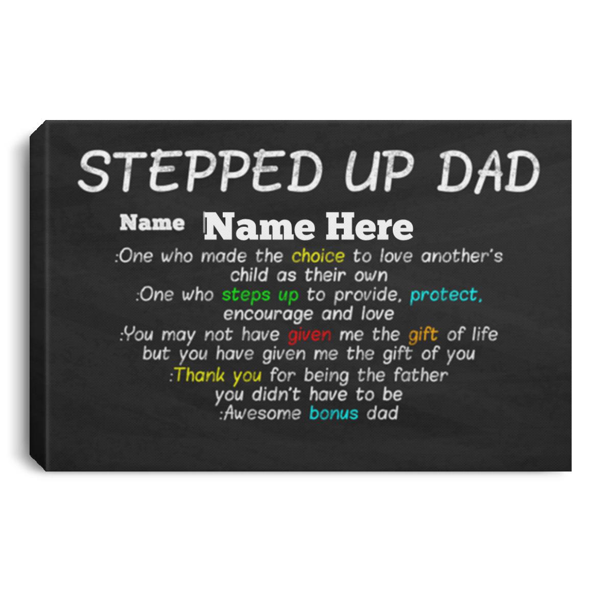 Personalized Stepped Canvas, White, 0.75'' Framed Canvas Personalized Stepped Canvas, White, 0.75'' Framed Canvas