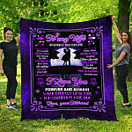 To My WIfe Never Forget That I Love You Blanket 1