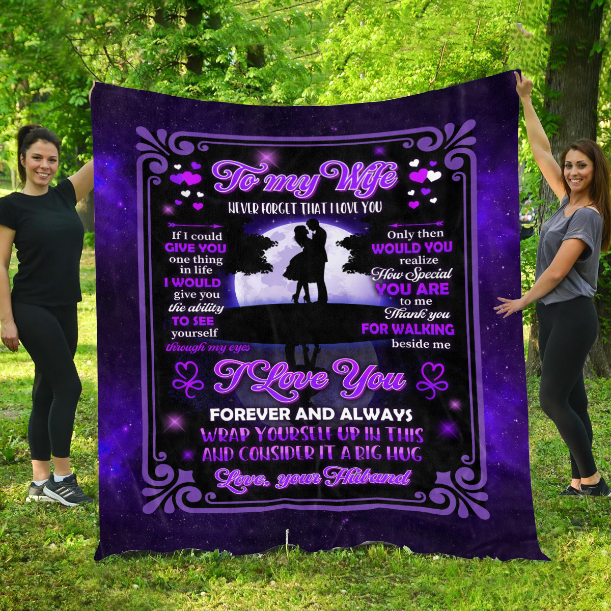 To My WIfe Never Forget That I Love You Blanket 1