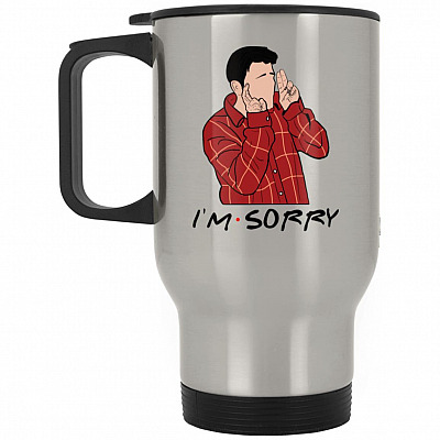 14 oz. Silver Travel Mug