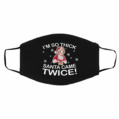 Came Twice Mask, Black, Cloth Face Cover – Medium/Large