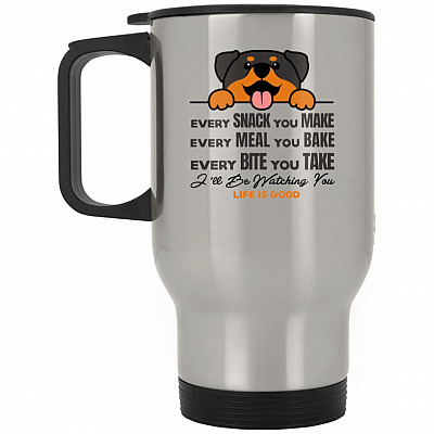 14 oz. Silver Travel Mug