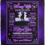 To My Wife Never Forget That I, White, Cozy Plush Fleece Blanket - 50x60 To My Wife Never Forget That I, White, Cozy Plush Fleece Blanket - 50x60