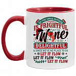 Oh the Virus Accent Mug, White/Red, 11 oz. Accent Mug