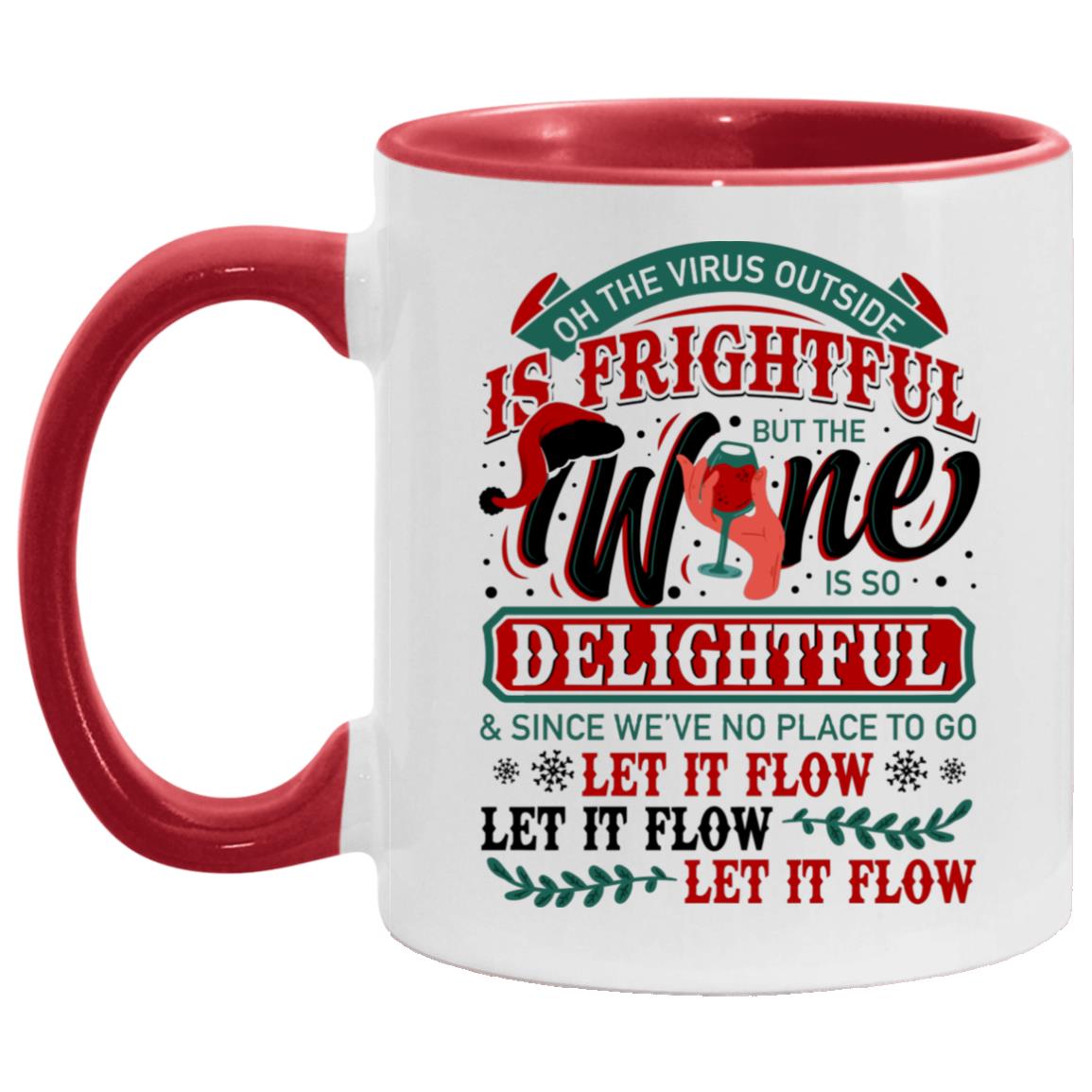 Oh the Virus Accent Mug, White/Red, 11 oz. Accent Mug Oh the Virus Accent Mug, White/Red, 11 oz. Accent Mug