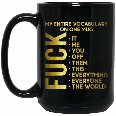 15 oz. Black Mug