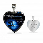 To My Gorgeous Wife Meeting You Was Fate Marrying You Was The Best Decision I Ever Made Heart Pendant Necklace - Heart Luxury Necklace (Silver)