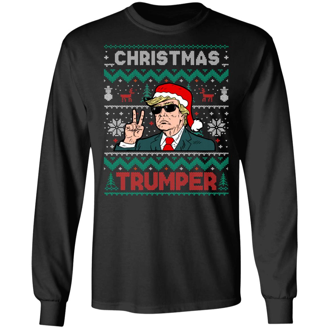 Trump Ugly Christmas Sweater Trump Christmas Trumper Ugly