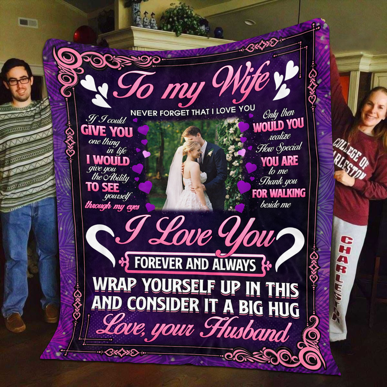 10VT. To My Wife Never Forget blanket mk2