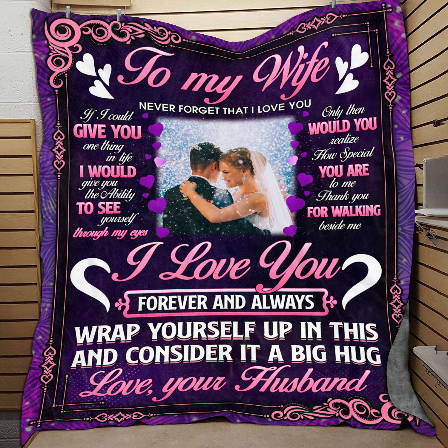 10VT. To My Wife Never Forget blanket mk3