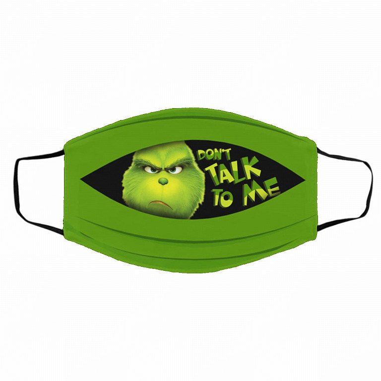 Don't Talk To Me Mask Cover, White, Cloth Face Cover – Medium/Large