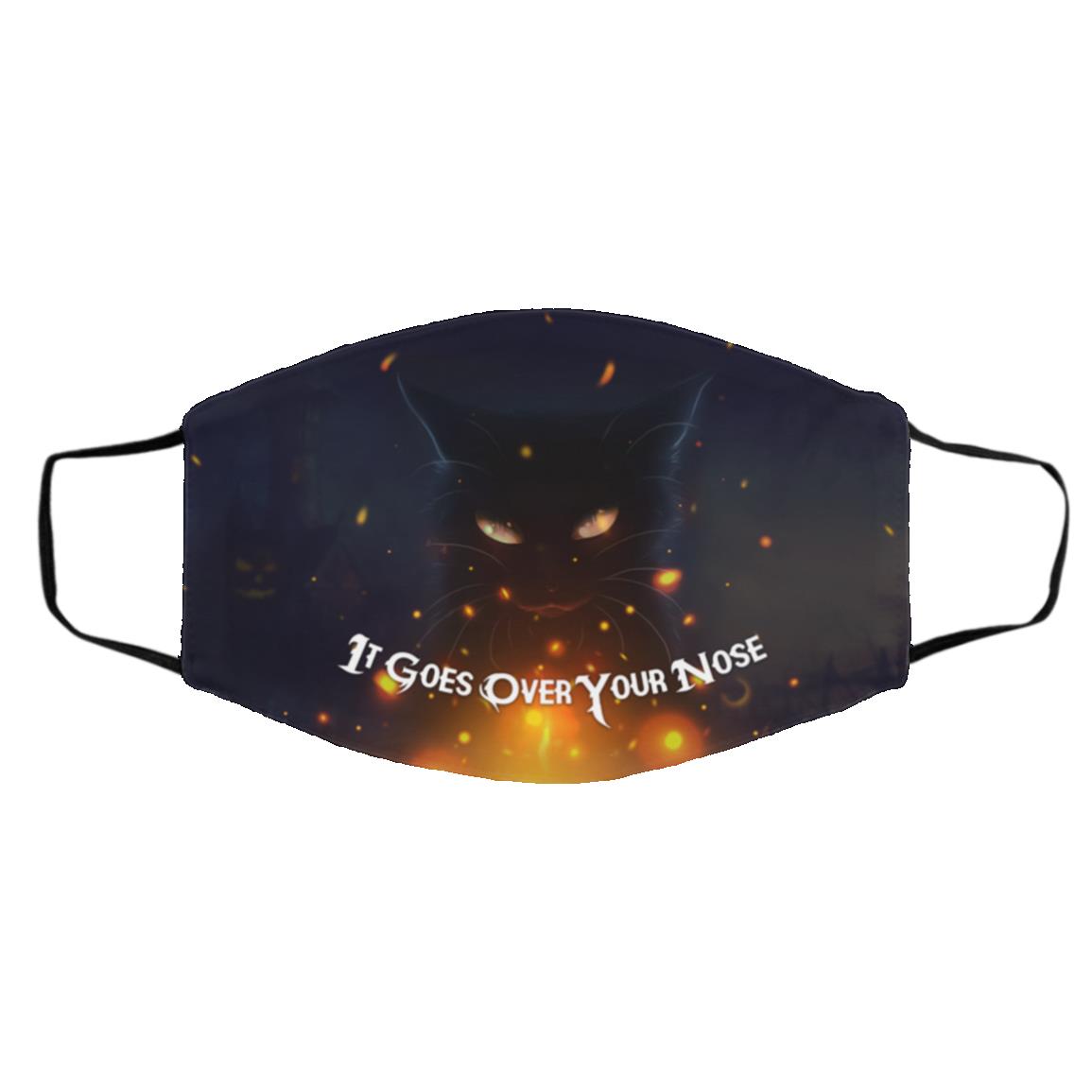 It Goes Over Your Nose Funny, White, Cloth Face Cover – Medium/Large It Goes Over Your Nose Funny, White, Cloth Face Cover – Medium/Large