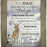 Personalized To My Dad Mink Blanket, White, Cozy Plush Fleece Blanket - 50x60 Personalized To My Dad Mink Blanket, White, Cozy Plush Fleece Blanket - 50x60