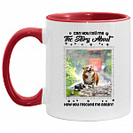 Personalized Photo Accent Mug, White/Red, 11 oz. Accent Mug
