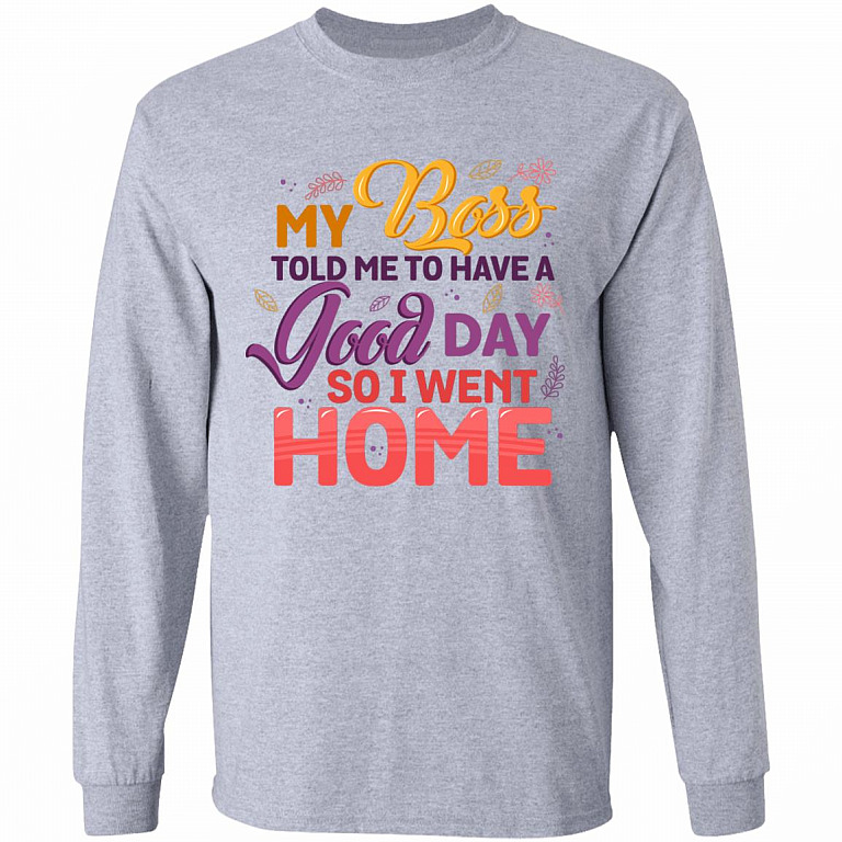 Good Hoodie, Sport Grey, Long Sleeve