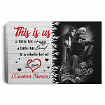 Personalized Biker This Is Us, White, 0.75'' Framed Canvas