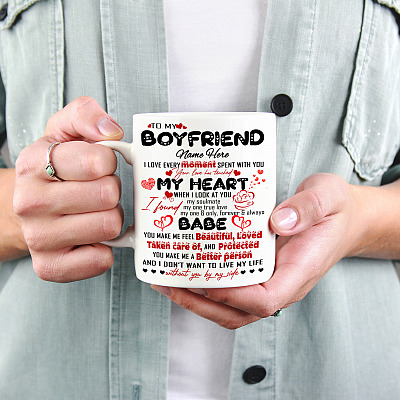 Alternative view of Personalized Boyfriend Gift I Love Every Moment Spent With You Coffee Mug - Beer Stein - Water Bottle