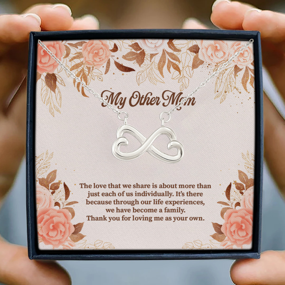 2 HG_ My Other Mom Infinity Heart Necklace (Silver) 3
