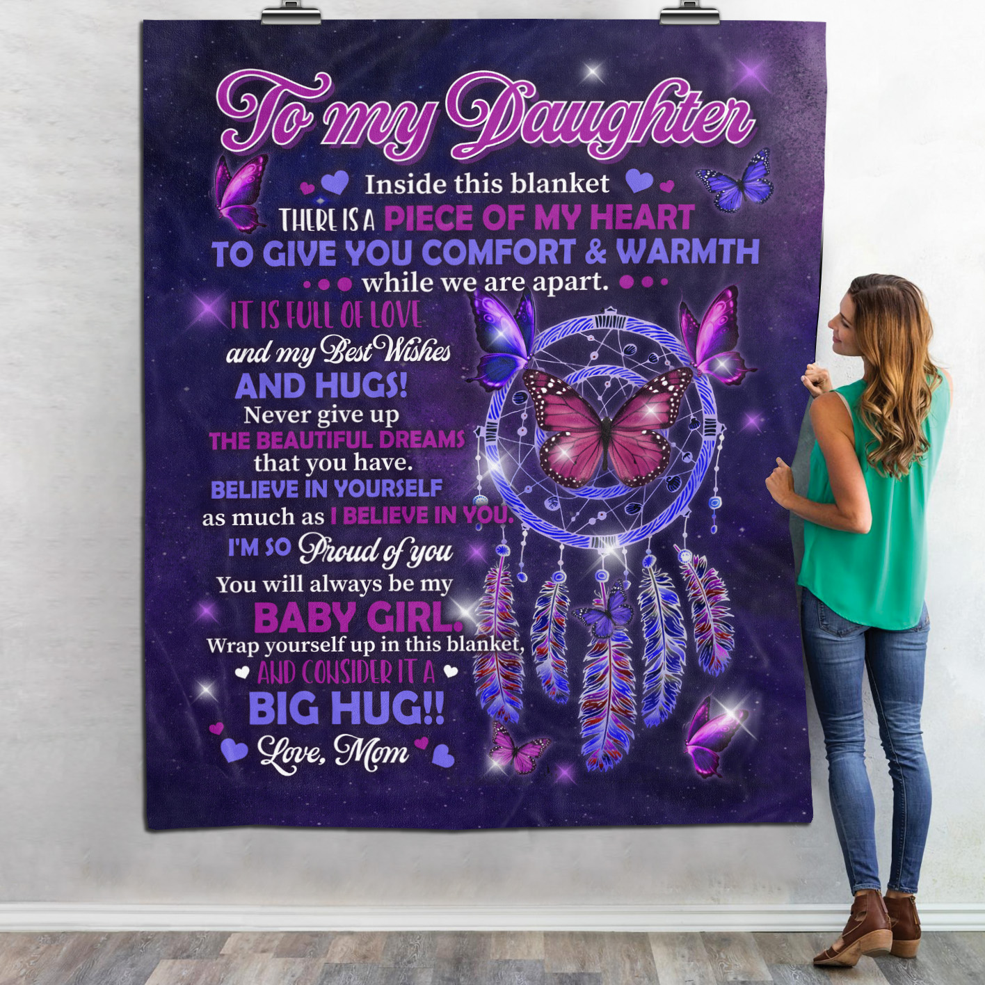 33KNG ưu tiên. Baby daughter (8) Blanket Mockup 6