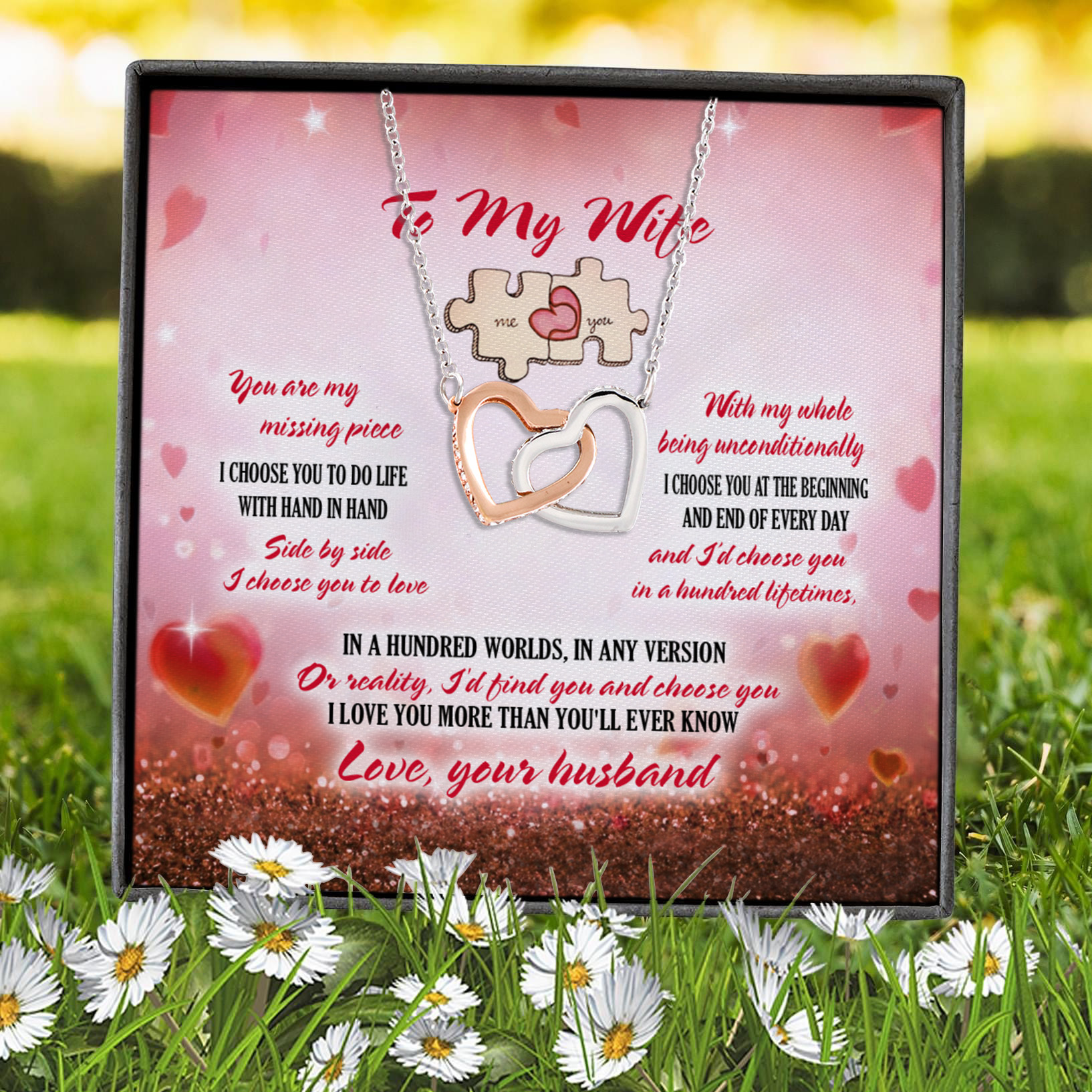 5Th. Missing Piece Interlocking Hearts Necklace 7