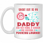 Shout out To My Daddy For Creating, White, 11 oz. White Mug