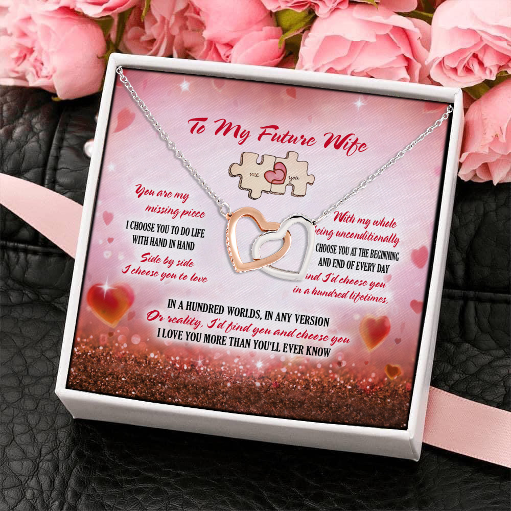 5Th. Missing Piece.futurewife Interlocking Hearts Necklace 4