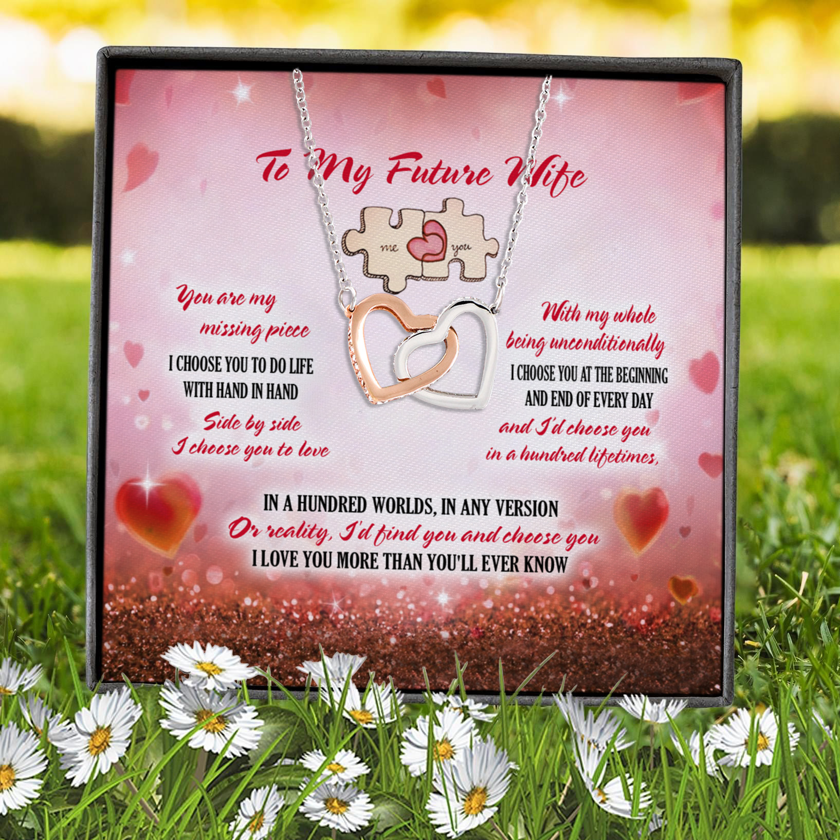 5Th. Missing Piece.futurewife Interlocking Hearts Necklace 7