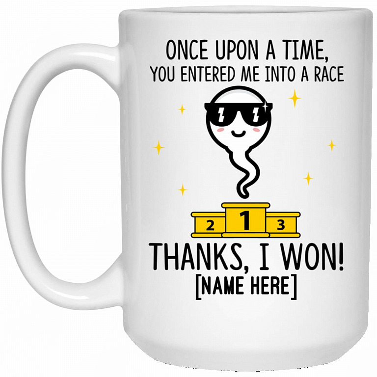 Personalized Once Upon A Time, White, 15 oz. White Mug