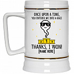Personalized Once Upon A Time, White, 22 oz. Beer Stein Personalized Once Upon A Time, White, 22 oz. Beer Stein