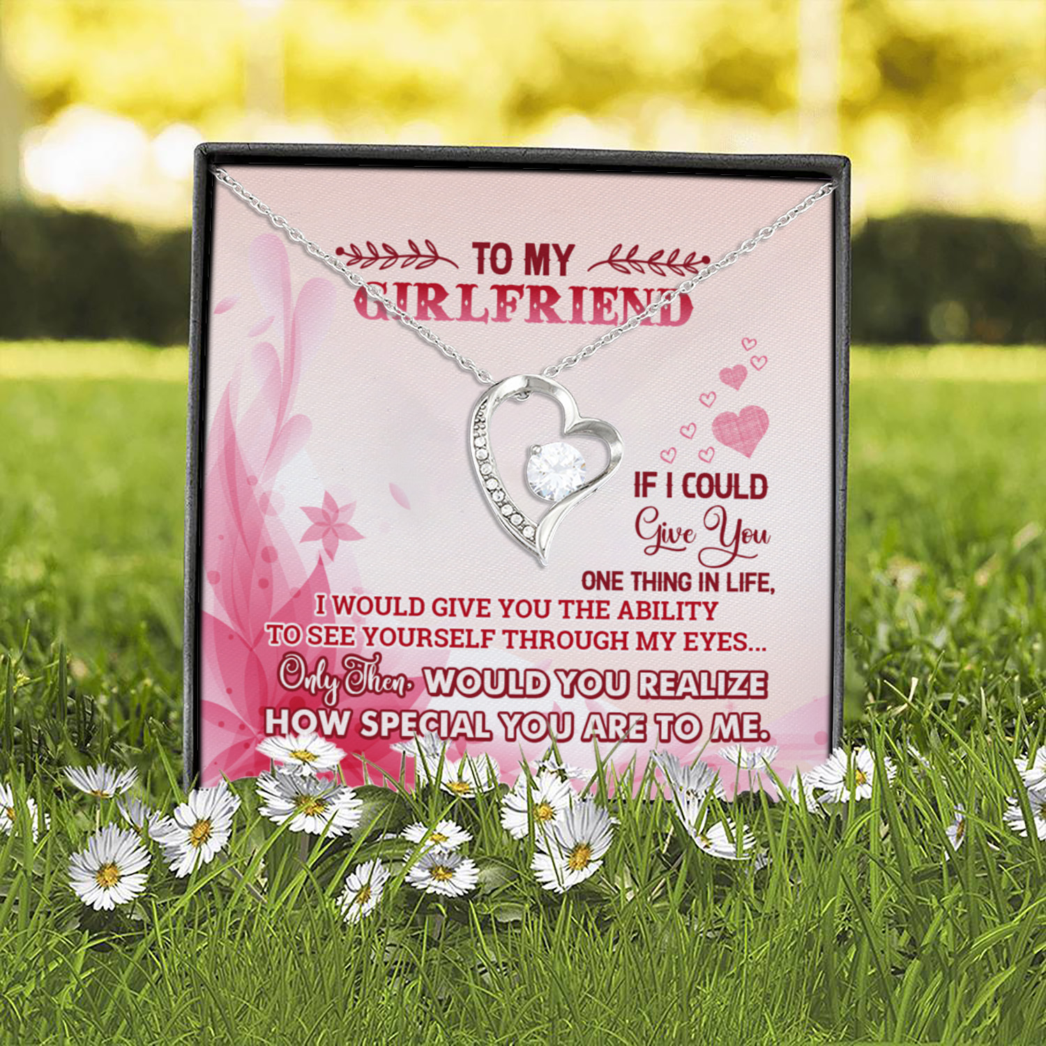 4UT. To My Girlfriend (4) Forever Love Necklace (Silver) 2
