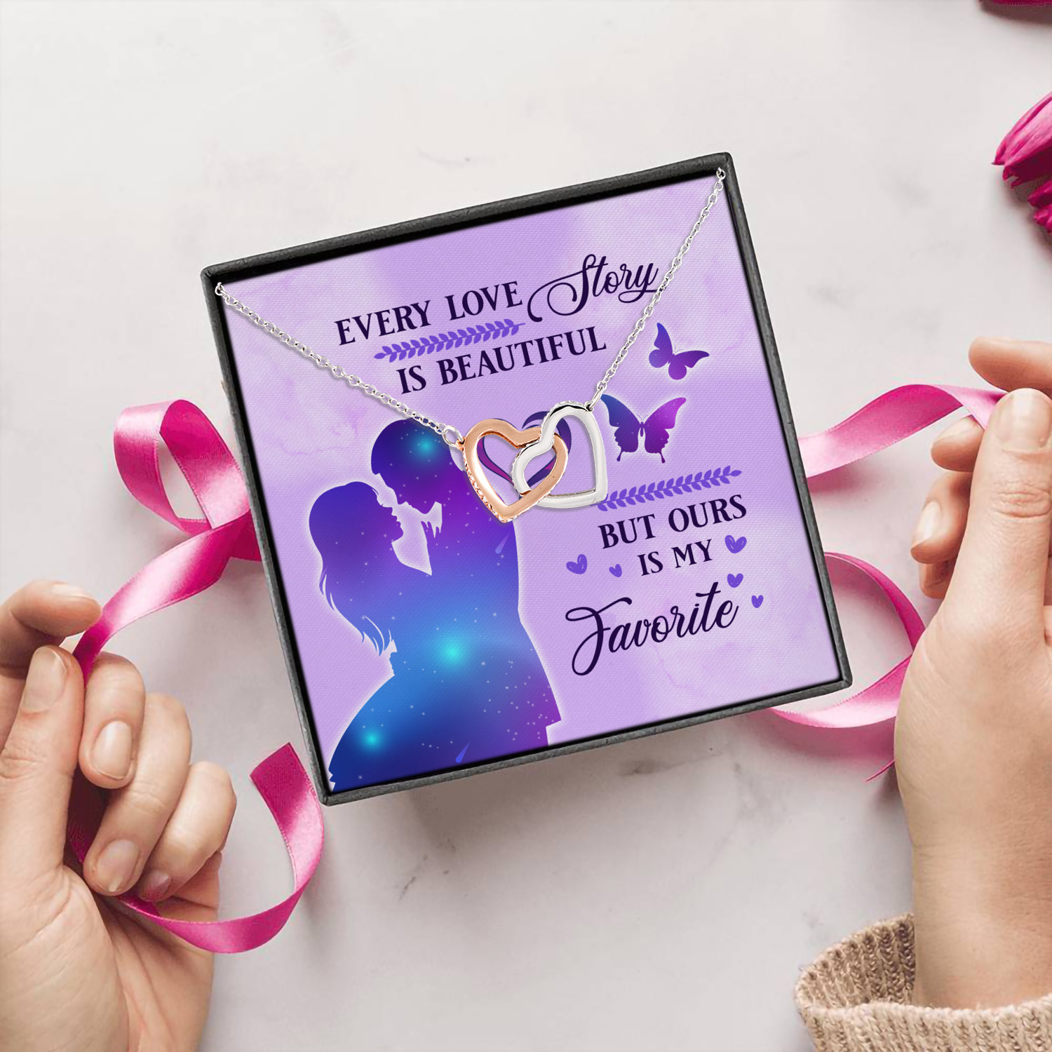 1HP. Every Love Story (5) Interlocking Hearts Necklace 5