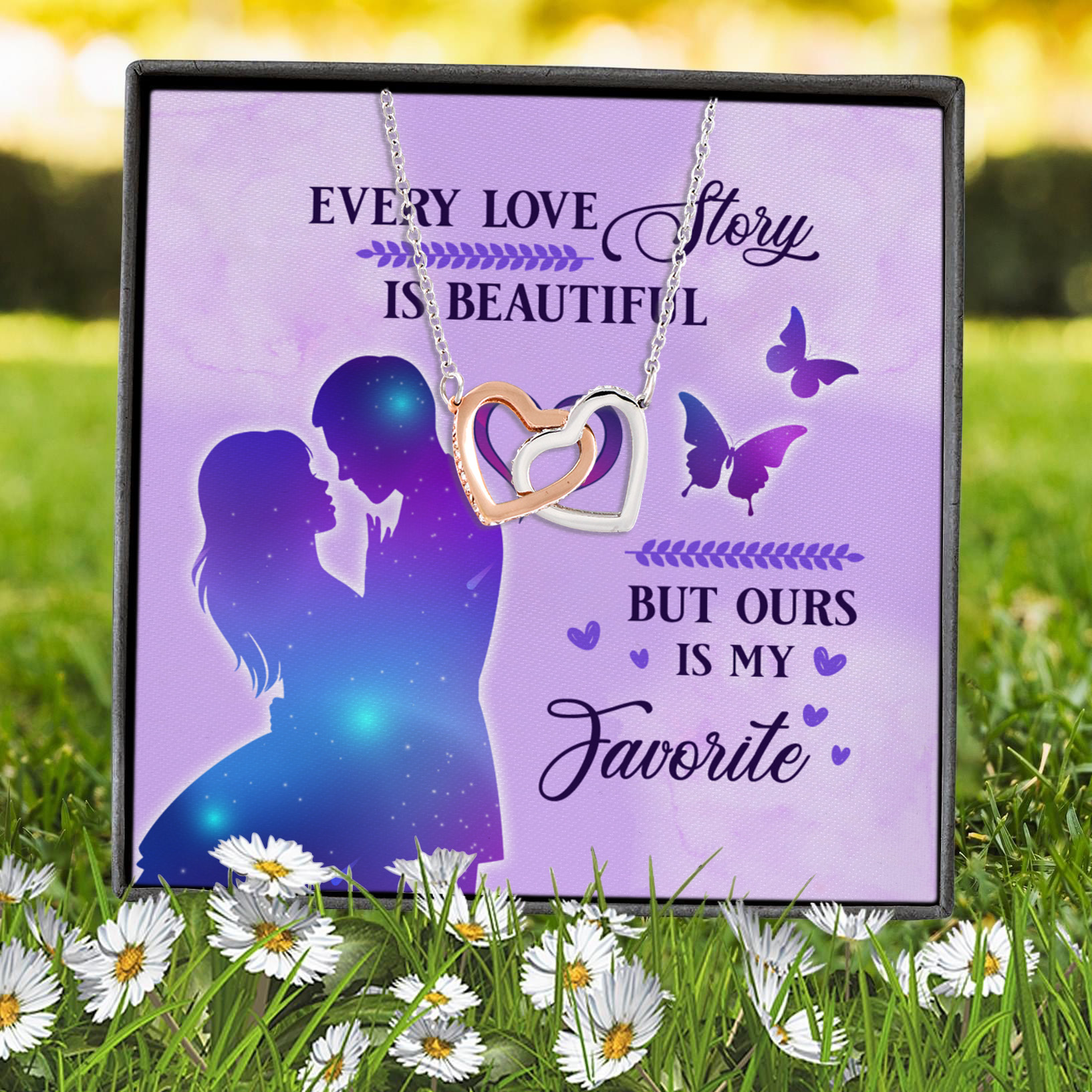 1HP. Every Love Story (5) Interlocking Hearts Necklace 7