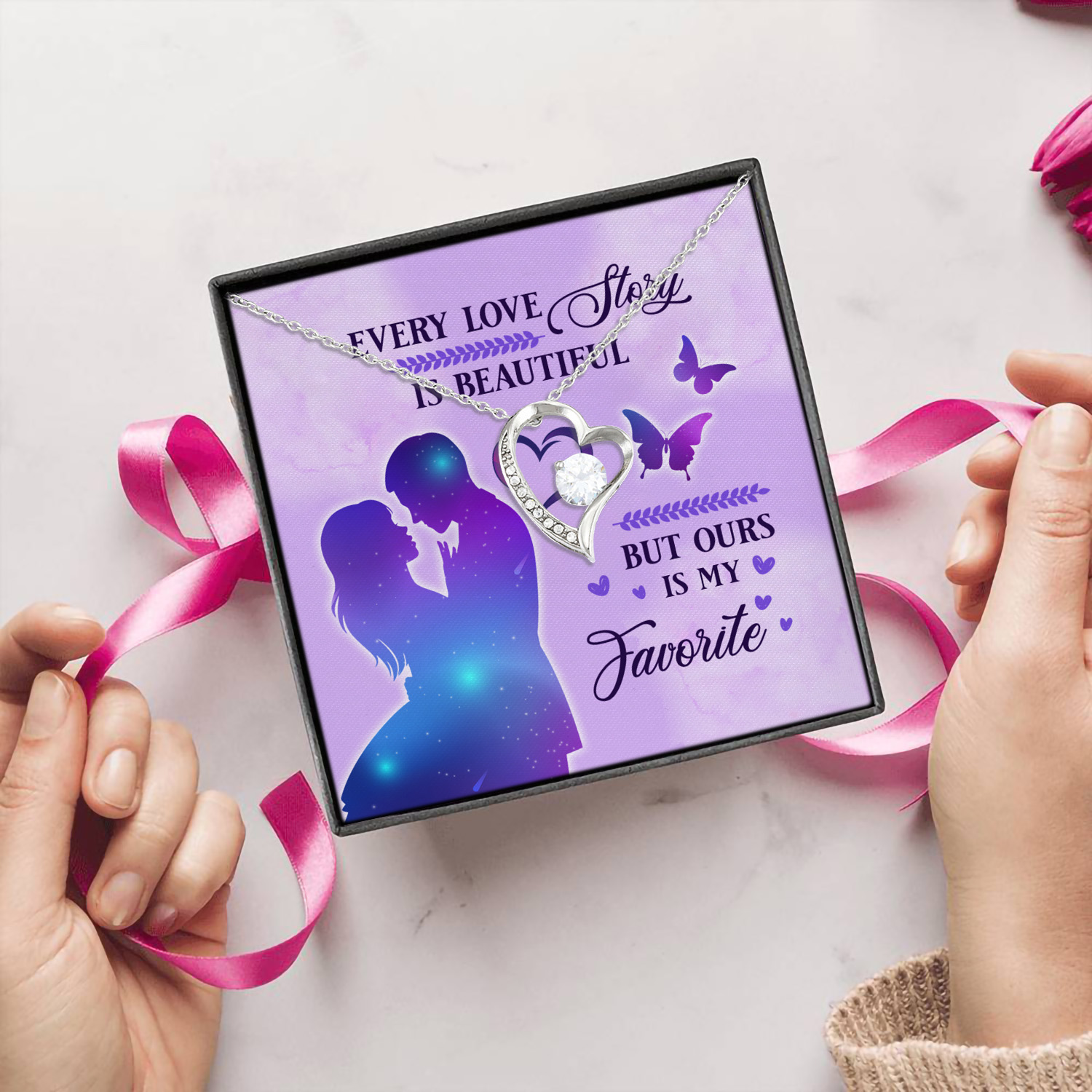 1HP. Every Love Story (5) Forever Love Necklace (Silver) 5