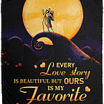 Every Love Story Is Beautiful Blanket, White, Cozy Plush Fleece Blanket - 50x60